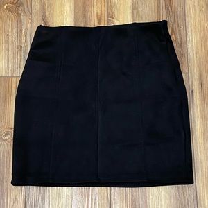 Black Suede Skirt
